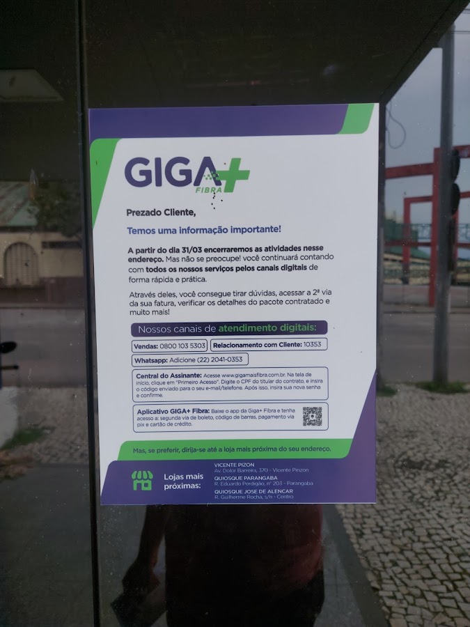 Giga+ Fibra (Mob Telecom) - Loja Concept — foto 3 de 6